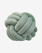 Velvet Knoopkussen – 20/30 cm – Mintgroen, Lichtgrijs, Zwart-Cushion-Mint groen-20 x 20 cm-DeWoonVallei