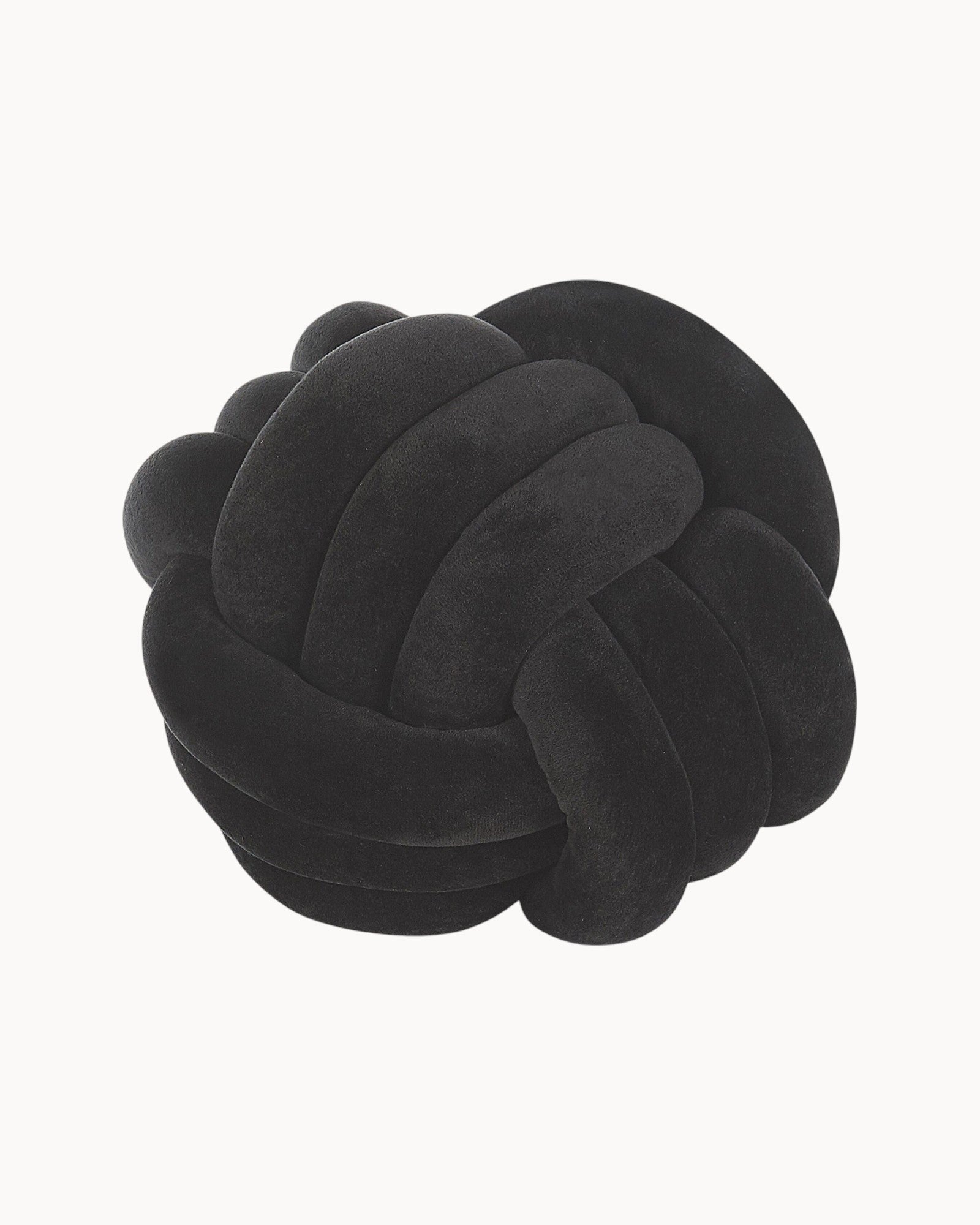 Velvet Knoopkussen – 20/30 cm – Mintgroen, Lichtgrijs, Zwart-Cushion-Zwart-20 x 20 cm-DeWoonVallei