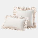 Velvet Ruffle Kussenhoes Zachte Textuur Stijlvol Comfort-Cushions-DeWoonVallei-DeWoonVallei