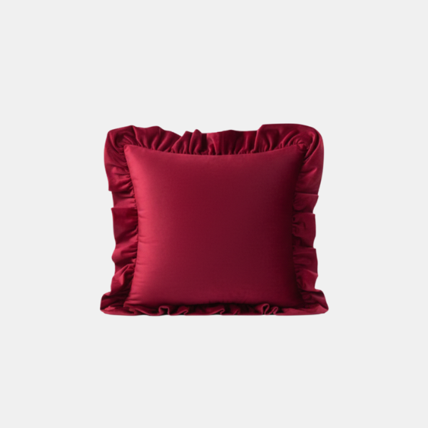 Velvet Ruffle Kussenhoes Zachte Textuur Stijlvol Comfort-Cushions-DeWoonVallei-DeWoonVallei