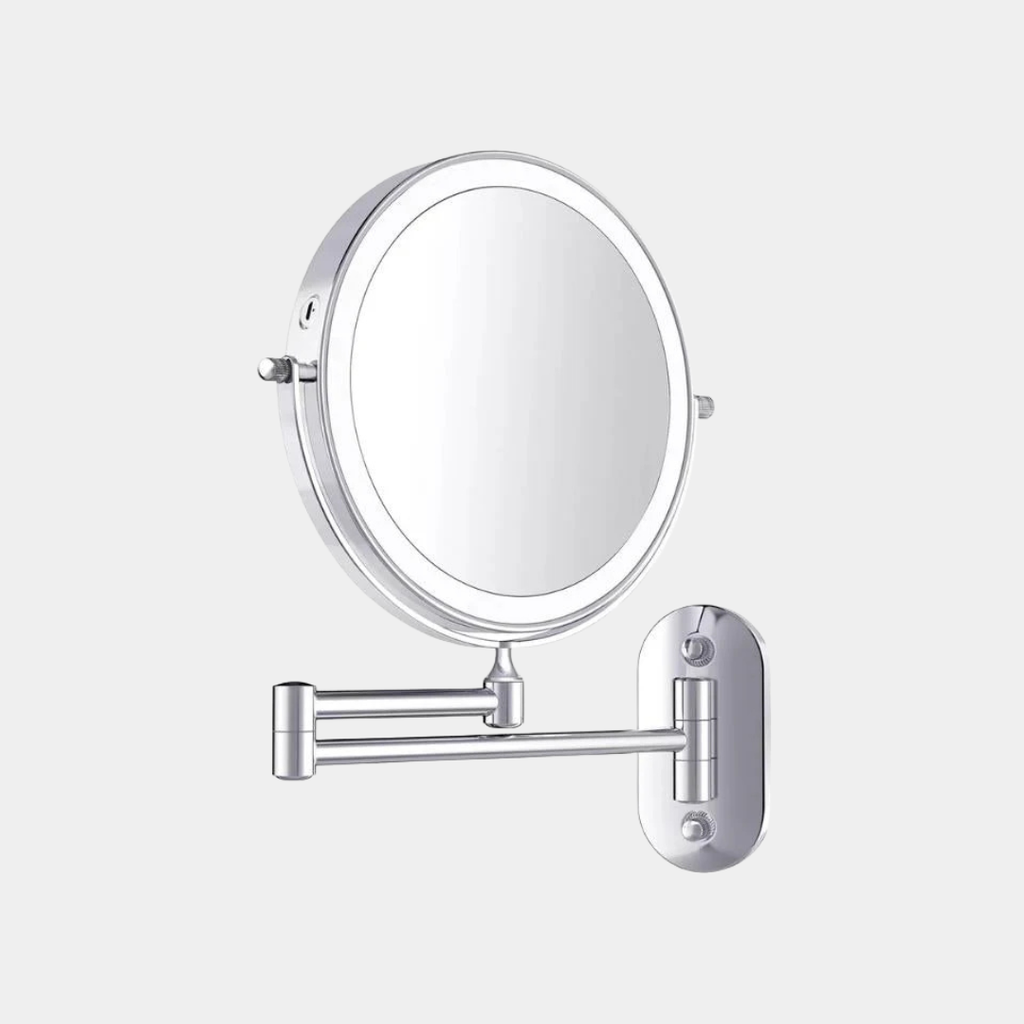 Verlichte Vergrotende Make-up Spiegel – Luxe LED Wandspiegel met Oplaadbare Verlichting-Mirror-DeWoonVallei-DeWoonVallei