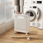 Verplaatsbare Multifunctionele Opbergmand Opvouwbaar met Rijdwieltjes voor Gemakkelijke Organisatie-Bins & Baskets-DeWoonVallei-Groot-DeWoonVallei