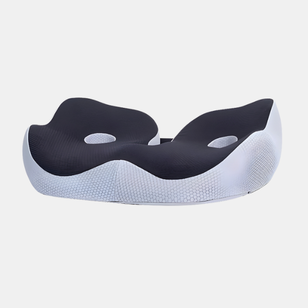 Verstelbaar Memory Foam Zitkussen voor Zitbot en Rugcomfort-Cushions-DeWoonVallei-Donkergrijs-DeWoonVallei