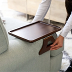 Verstelbare Bamboe Clip-On Armtafel voor Comfort en Gemak op de Bank-Sofa Accessories-DeWoonVallei-DeWoonVallei