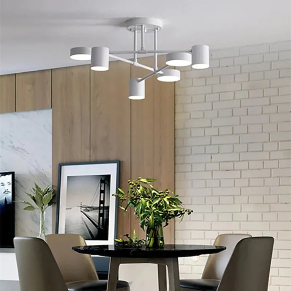 Verstelbare LED Plafondlamp Moderne Stijl voor Warme en Natuurlijke Sfeer-Hanging Lamp-DeWoonVallei-DeWoonVallei