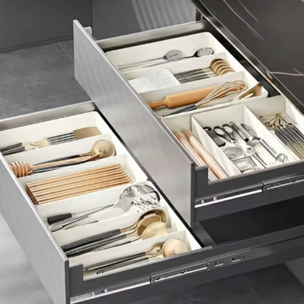 Verstelbare Lade Organizer Uitschuifbaar Systeem voor Moeiteloze Opbergruimte-Storage Organization-DeWoonVallei-DeWoonVallei