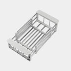 Verstelbare Multifunctionele Afwasrek voor Eenvoudige Keukenorganisatie-Multifunctioneel afdruiprek - Moeiteloos drogen en organiseren-DeWoonVallei-Grijs-DeWoonVallei