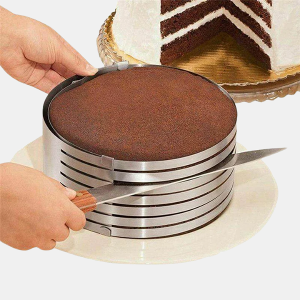 Verstelbare Taartlagenring voor Perfecte, Professioneel Uitziende Taarten-Cake Layer Cutter-DeWoonVallei-DeWoonVallei
