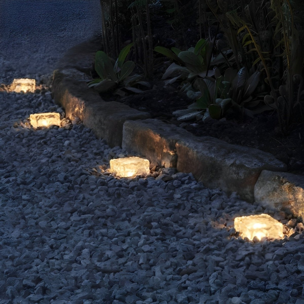 Vierkante IJsblok LED Zonne Outdoorlampen Creatief Waterdicht Tuinverlichting-Lighting > Outdoor Lighting > Landscape Lighting-DeWoonVallei-DeWoonVallei