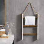 Vintage Houten Handdoekhouder – Rustiek Wanddesign & Ruimtebesparende Organisatie-Bathroom-DeWoonVallei-DeWoonVallei
