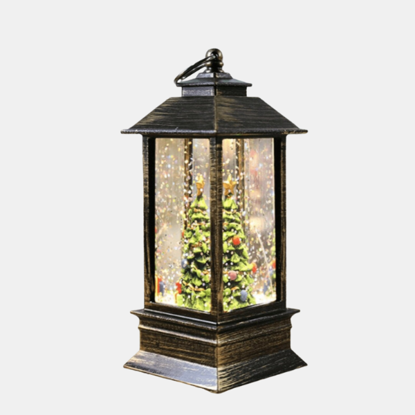Vintage Kerstlantaarn met Warm LED-licht – Sfeervolle Feestdecoratie met Timerfunctie en Dubbele Voeding voor een Gezellige Kerstsfeer-DeWoonVallei-Kerstboom-DeWoonVallei