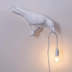 Vogel Decoratieve Lamp met Moderne Charme en Zachte Sfeerverlichting-Lamps-DeWoonVallei-Wit-Muur rechts-EU-DeWoonVallei