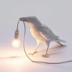 Vogel Decoratieve Lamp met Moderne Charme en Zachte Sfeerverlichting-Lamps-DeWoonVallei-Wit-Staand-EU-DeWoonVallei