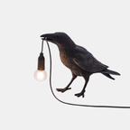 Vogel Decoratieve Lamp met Moderne Charme en Zachte Sfeerverlichting-Lamps-DeWoonVallei-Zwart-Staand-EU-DeWoonVallei