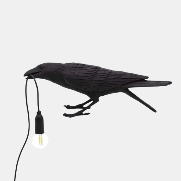 Vogel Decoratieve Lamp met Moderne Charme en Zachte Sfeerverlichting-Lamps-DeWoonVallei-Zwart-Zittend-EU-DeWoonVallei