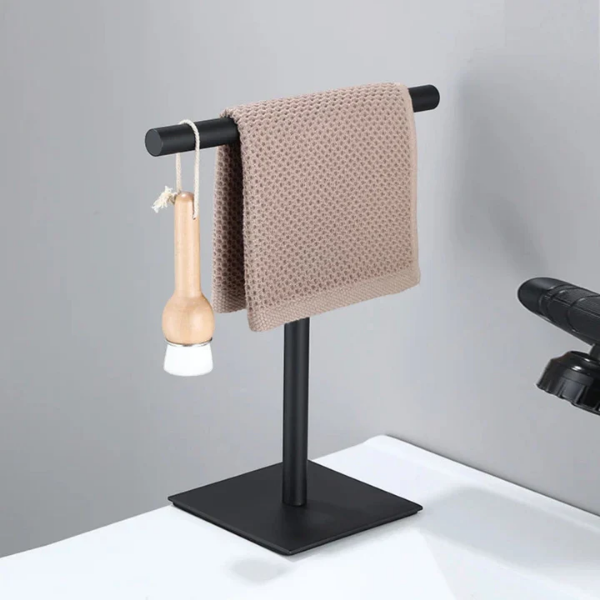 Vrijstaande Handdoekhouder voor Opzetblad Minimalistisch Ontwerp voor Stijlvolle Organisatie-Towel Racks & Holders-DeWoonVallei-DeWoonVallei