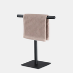 Vrijstaande Handdoekhouder voor Opzetblad Minimalistisch Ontwerp voor Stijlvolle Organisatie-Towel Racks & Holders-DeWoonVallei-Zwart-DeWoonVallei