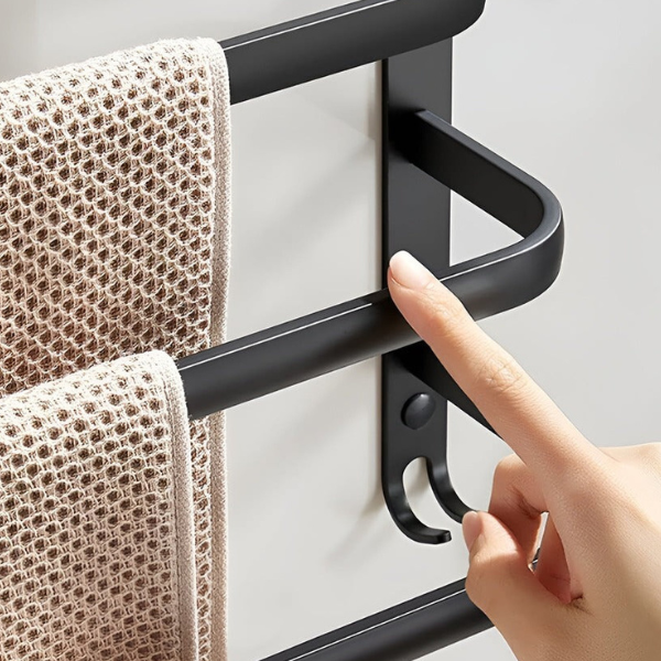 Wandgemonteerd Handdoekrek Stijlvol Ruimtebesparend Badkamer Organizer-Home accessories-DeWoonVallei-DeWoonVallei