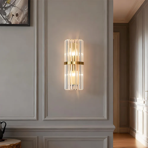 Wandlamp RVS Modern Chic Luxe Warm Sfeervol Licht-Wall Lamp-DeWoonVallei-DeWoonVallei