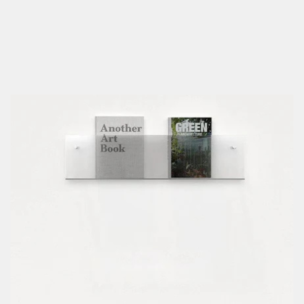 Wandmontage Acryl Tijdschriftenhouder Zwevend Plankje voor Boeken en Tijdschriften-Houder-DeWoonVallei-DeWoonVallei