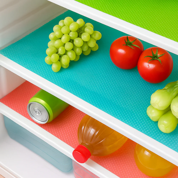 Wasbare Koelkast Beschermmatten 4-delige Set Gemakkelijk Schoon Kleurrijk-Kitchen Accessories-DeWoonVallei-DeWoonVallei