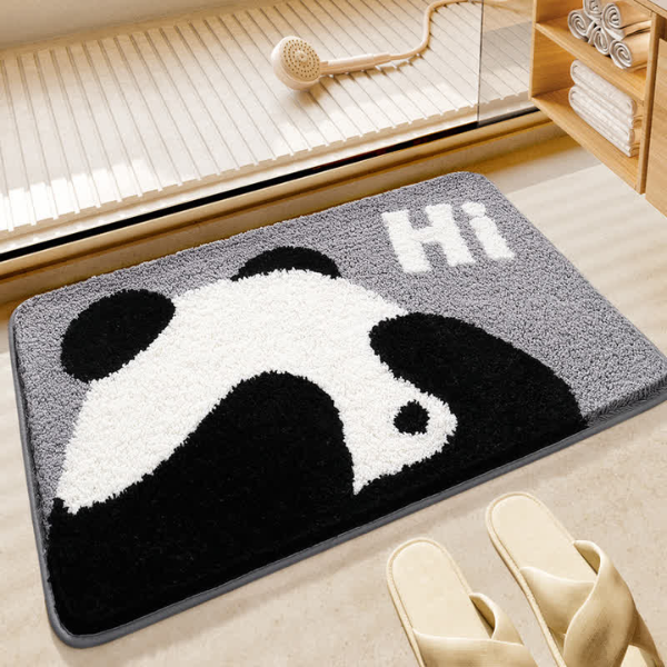Waterabsorberende Panda Badmat Antislip Zachte Microvezel Comfort-Bath mats-DeWoonVallei-C-40 cm x 60 cm-DeWoonVallei