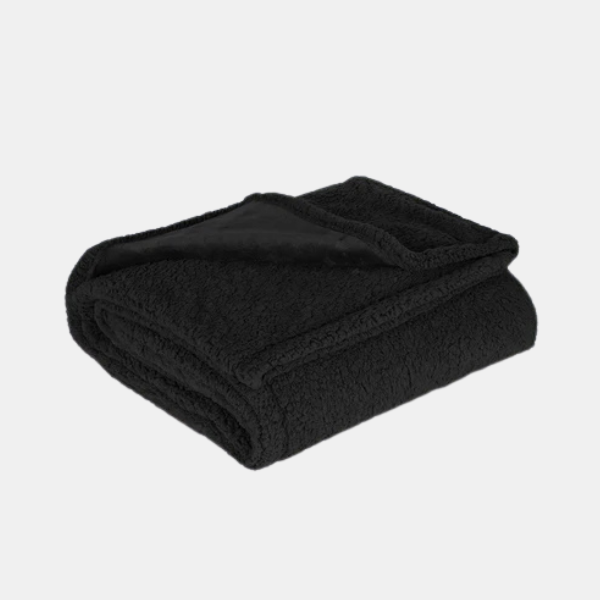 Waterdichte Intimiteitsdeken Zacht, Beschermend en Gezellig voor Zorgeloze Momenten-blanket-DeWoonVallei-Tweepersoons (100x145 cm)-Zwart-DeWoonVallei