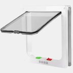 Weerbestendige Wandgemonteerde Huisdierendeur Eenvoudige Installatie Katten- en Hondenluik voor Alle Seizoenen-Pet Accessories-DeWoonVallei-Wit-Klein-DeWoonVallei