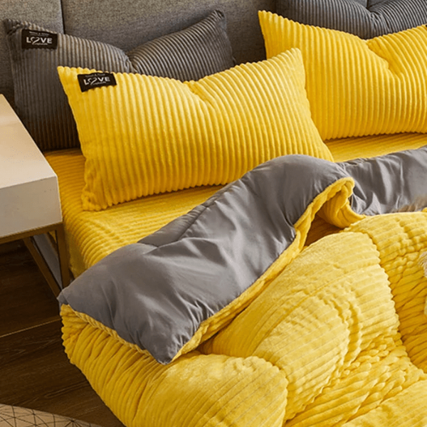 Winter Velvet Beddengoed Set Pluche Comfort en Gezellige Warmte-Deken-DeWoonVallei-DeWoonVallei