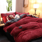 Winter Velvet Beddengoed Set Pluche Comfort en Gezellige Warmte-Deken-DeWoonVallei-DeWoonVallei