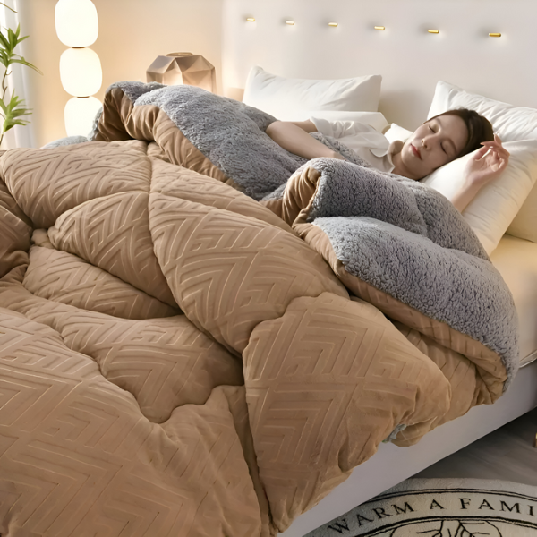 Zacht Pluche All Season Dekbed Comfort Dubbelzijdige Fleece Warmte-Bedding-DeWoonVallei-DeWoonVallei