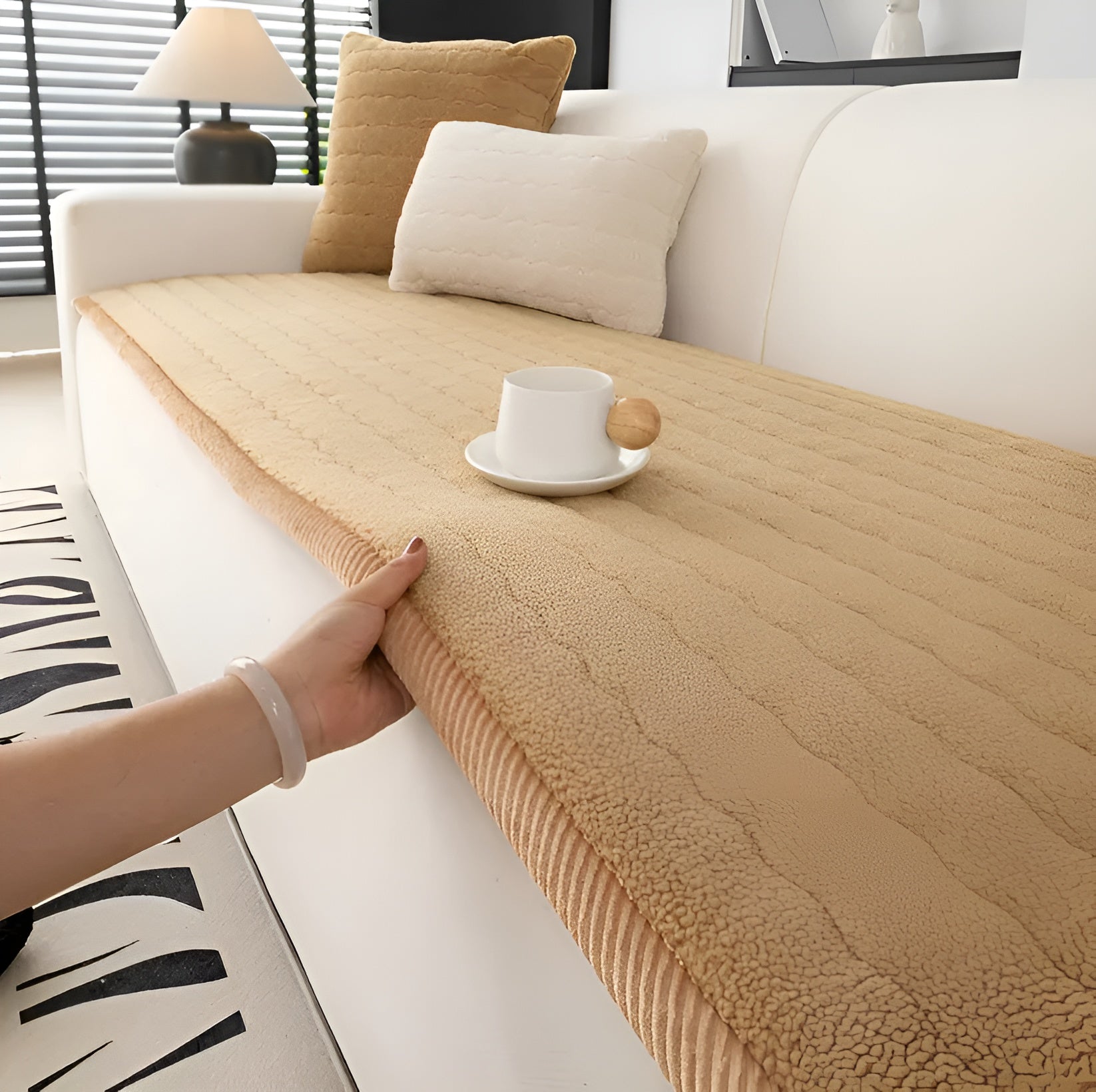 Zachte Antislip Fleece Bankovertrek – Warmte & Bescherming voor Jouw Bank-Slipcovers-DeWoonVallei-DeWoonVallei