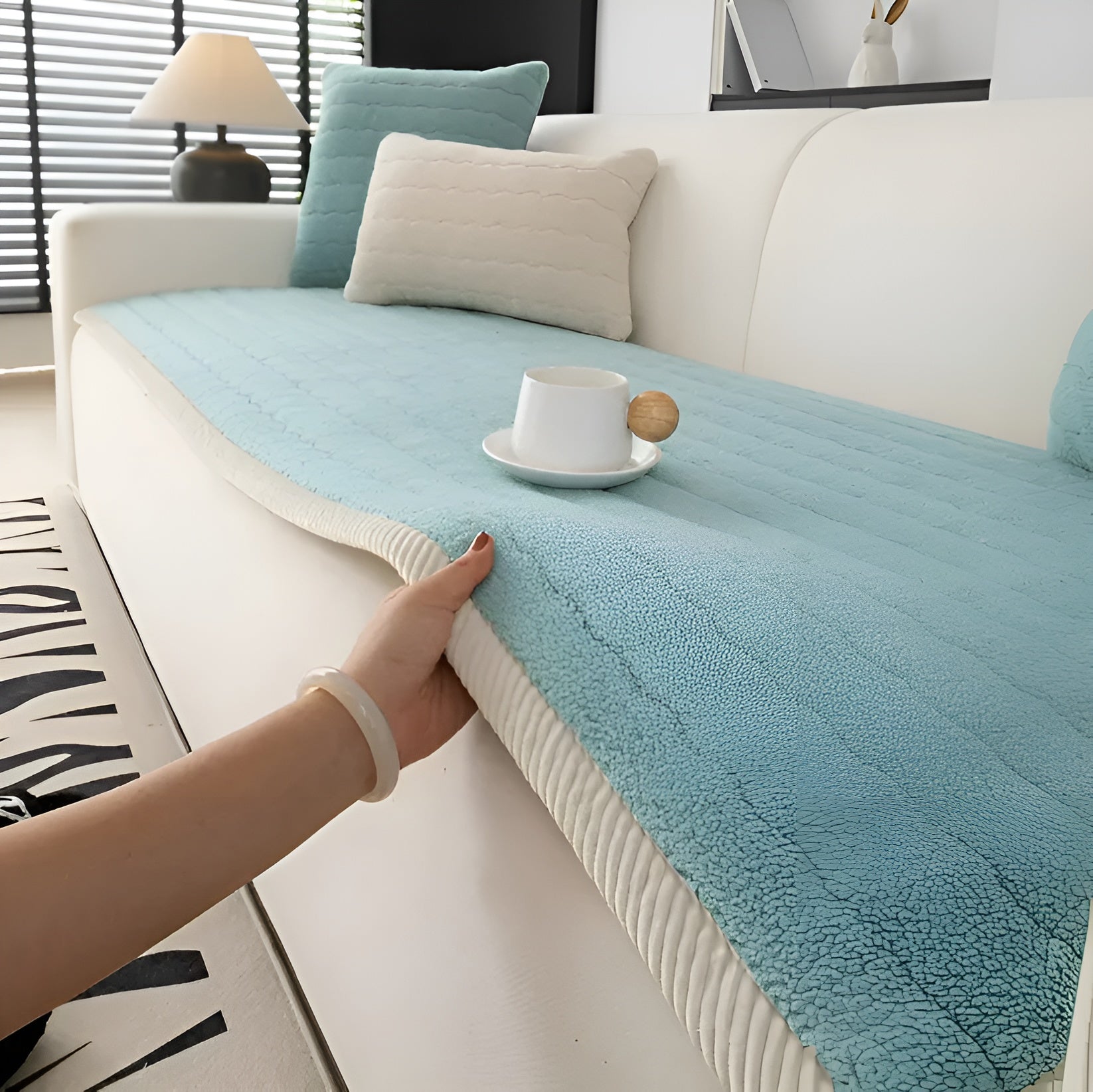 Zachte Antislip Fleece Bankovertrek – Warmte & Bescherming voor Jouw Bank-Slipcovers-DeWoonVallei-DeWoonVallei