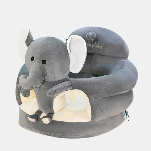 Zachte Babystoel voor Baby’s Pluche Comfort Ondersteuning voor Eerste Zitmomenten-Toys-DeWoonVallei-Grijs-DeWoonVallei