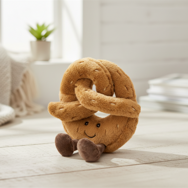 Zachte Pluchen Broodknuffel Schattig Voedselontwerp Comfortvriend-Dekens en Kussens-DeWoonVallei-DeWoonVallei