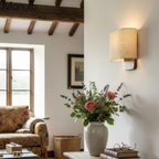 Zachte Stoffen Luxe Metalen Wandlamp voor Slaapkamer Leeslicht-Fabric Lamp-DeWoonVallei-DeWoonVallei