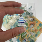 Zee Glas Kerstboom Adventskalender 24 Dagen Kuststijl Vakantie Aftelkalender met 2D Acrylornamenten Perfect Cadeau voor Strand en Natuurliefhebbers-Advent calendar-DeWoonVallei-DeWoonVallei