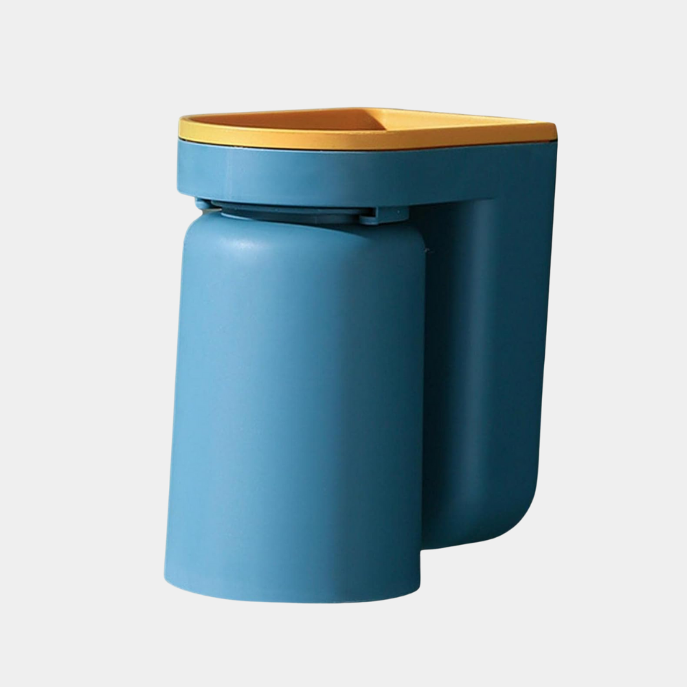 Zelfklevende Tandenborstelhouder met Magnetische Beker – Hygiënische en Ruimtebesparende Badkameroplossing-Bathroom organizer-DeWoonVallei-Blauw-DeWoonVallei