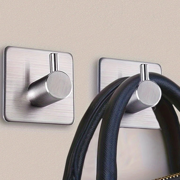 Zelfklevende Wandhaken van Roestvrij Staal Stevig, Veelzijdig en Elegant-Hooks-DeWoonVallei-DeWoonVallei