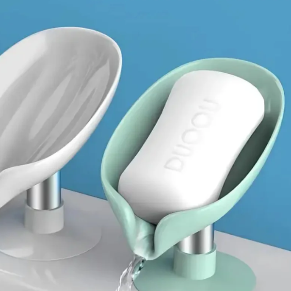 Zelfwaterende Blad Zeepbakje Elegante Badkamer Organizer voor een Schone en Droge Wasbak-Bathroom Accessories-DeWoonVallei-DeWoonVallei