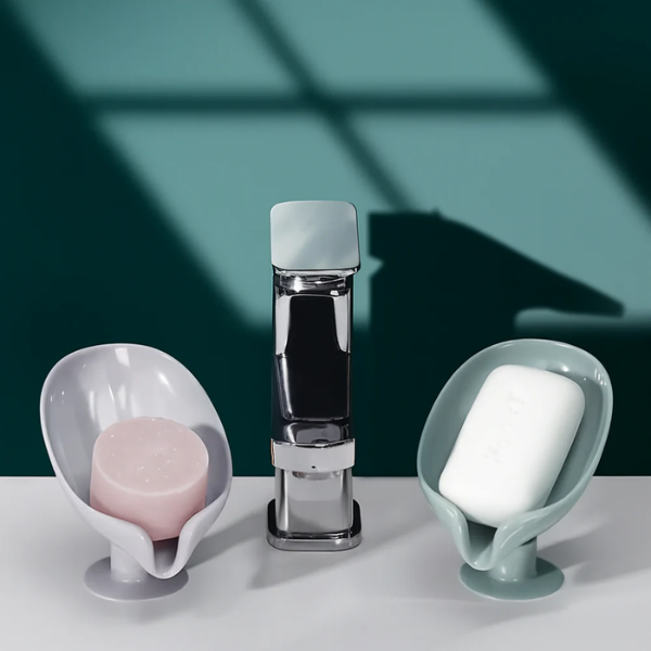 Zelfwaterende Blad Zeepbakje Elegante Badkamer Organizer voor een Schone en Droge Wasbak-Bathroom Accessories-DeWoonVallei-DeWoonVallei