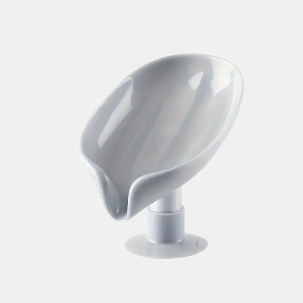 Zelfwaterende Blad Zeepbakje Elegante Badkamer Organizer voor een Schone en Droge Wasbak-Bathroom Accessories-DeWoonVallei-Grijs-DeWoonVallei