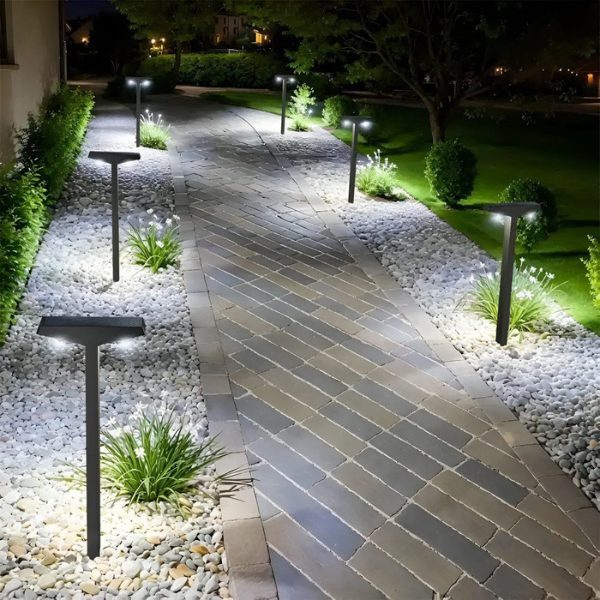 Zonne-Outdoorlampen T-vormige dubbele verlichting met verstelbare hoogte voor tuin en terras-Lighting > Outdoor Lighting > Landscape Lighting-DeWoonVallei-DeWoonVallei