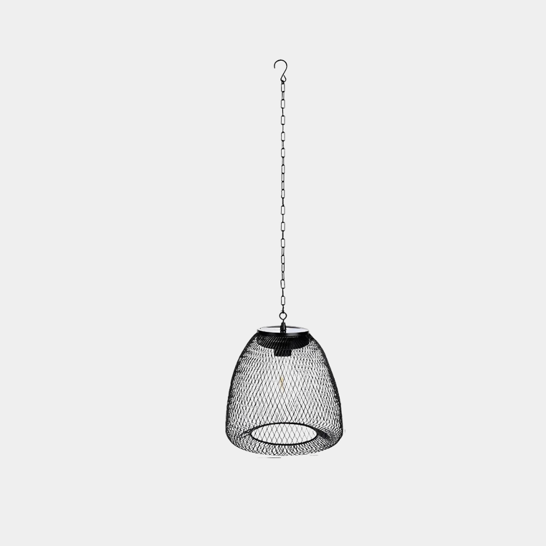Zonne-Rotan Hanglantaarn – Waterdichte Bell Hanglamp met Warm LED Licht voor Sfeervolle Buitenruimtes-Ceiling Lamp-DeWoonVallei-DeWoonVallei
