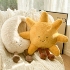 Zonne en Maankussen Set Mystiek Design & Gezellig Comfort-Throw Pillow-DeWoonVallei-DeWoonVallei