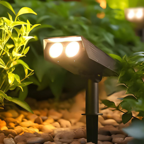 Zonne energie Multi Zoom Waterdichte LED Spotlight voor Buitenverlichting-Landscape Pathway Lighting-DeWoonVallei-DeWoonVallei