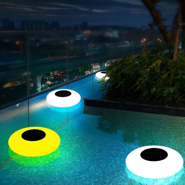 Zonne energie RGB Drijvende Zwembadlamp Moderne Waterdichte LED Bol voor Kleurrijke Buitenambiance-Floating & Submersible Lights-DeWoonVallei-DeWoonVallei