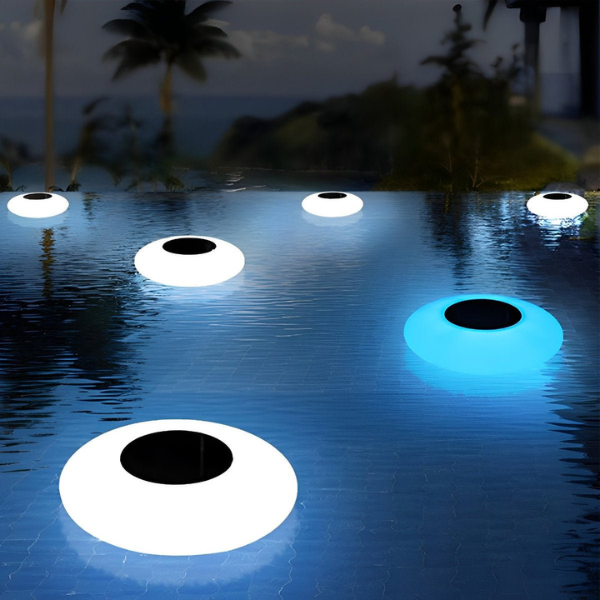 Zonne energie RGB Drijvende Zwembadlamp Moderne Waterdichte LED Bol voor Kleurrijke Buitenambiance-Floating & Submersible Lights-DeWoonVallei-DeWoonVallei