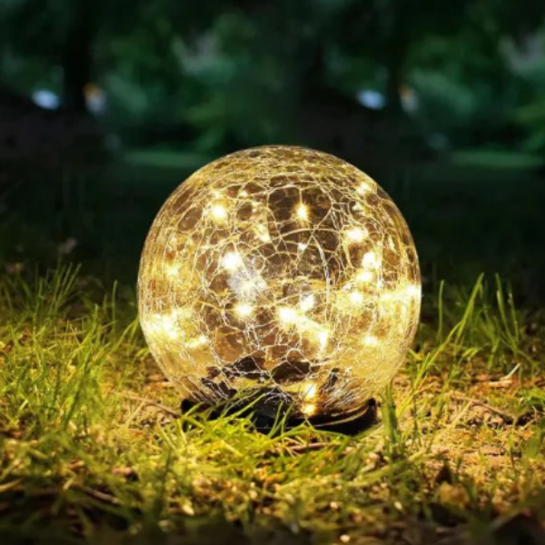 Zonnelamp Bol Decoratief Glazen Licht met Warme Gloed-home decor-DeWoonVallei-DeWoonVallei