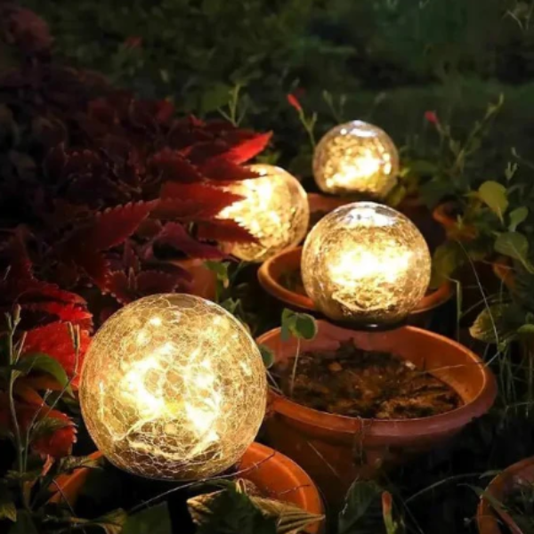 Zonnelamp Bol Decoratief Glazen Licht met Warme Gloed-home decor-DeWoonVallei-DeWoonVallei